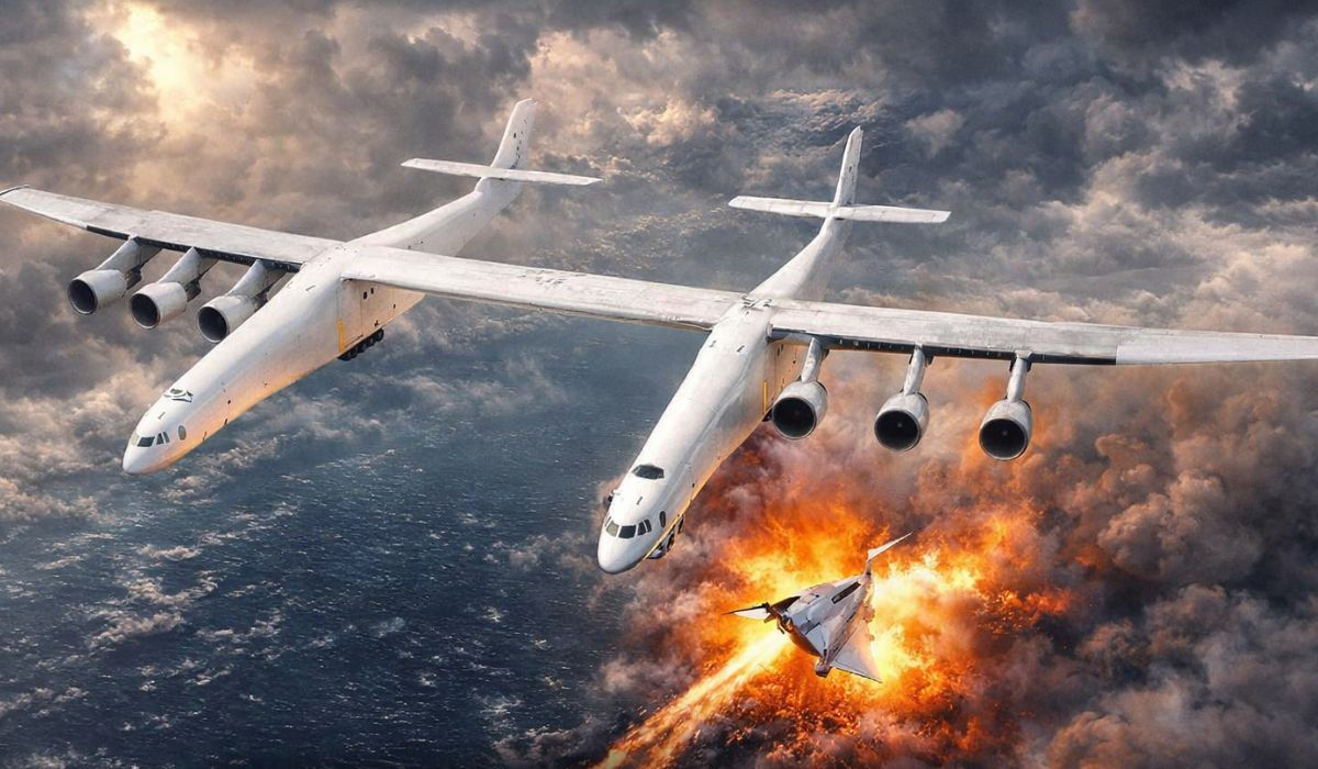 Phát hiện một máy bay sải cánh vượt Boeing 747: Dài hơn một sân bóng đá, nặng gần 590 tấn, thực hiện nhiệm vụ đặc biệt- Ảnh 1.