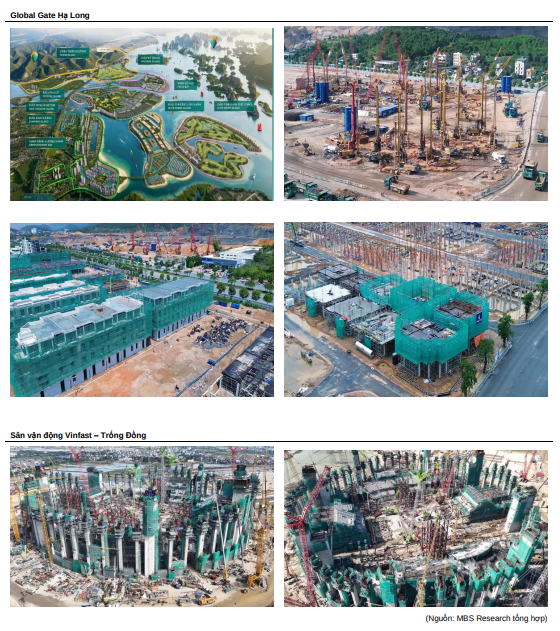 Cập nhật đại công trường của Vingroup: Đường sắt Hà Nội – Quảng Ninh 5,6 tỷ USD đang đúc phiến dầm đầu tiên, sân vận động lớn nhất thế giới chuẩn bị nâng mái thép - Ảnh 1.