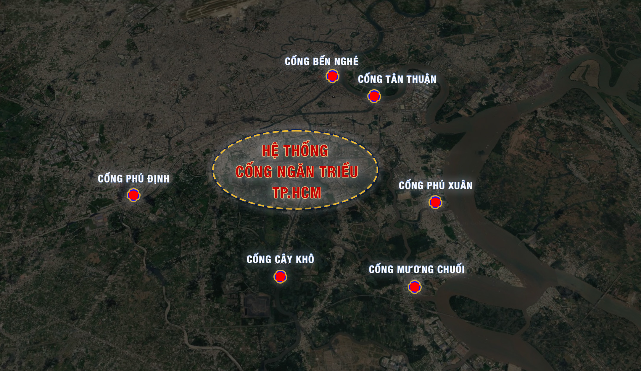 Ngắm siêu dự án chống ngập 10.000 tỷ ở TP.HCM: 6 “lá chắn thép” khổng lồ lộ diện, sẽ về đích sau 1 tháng nữa - Ảnh 2.