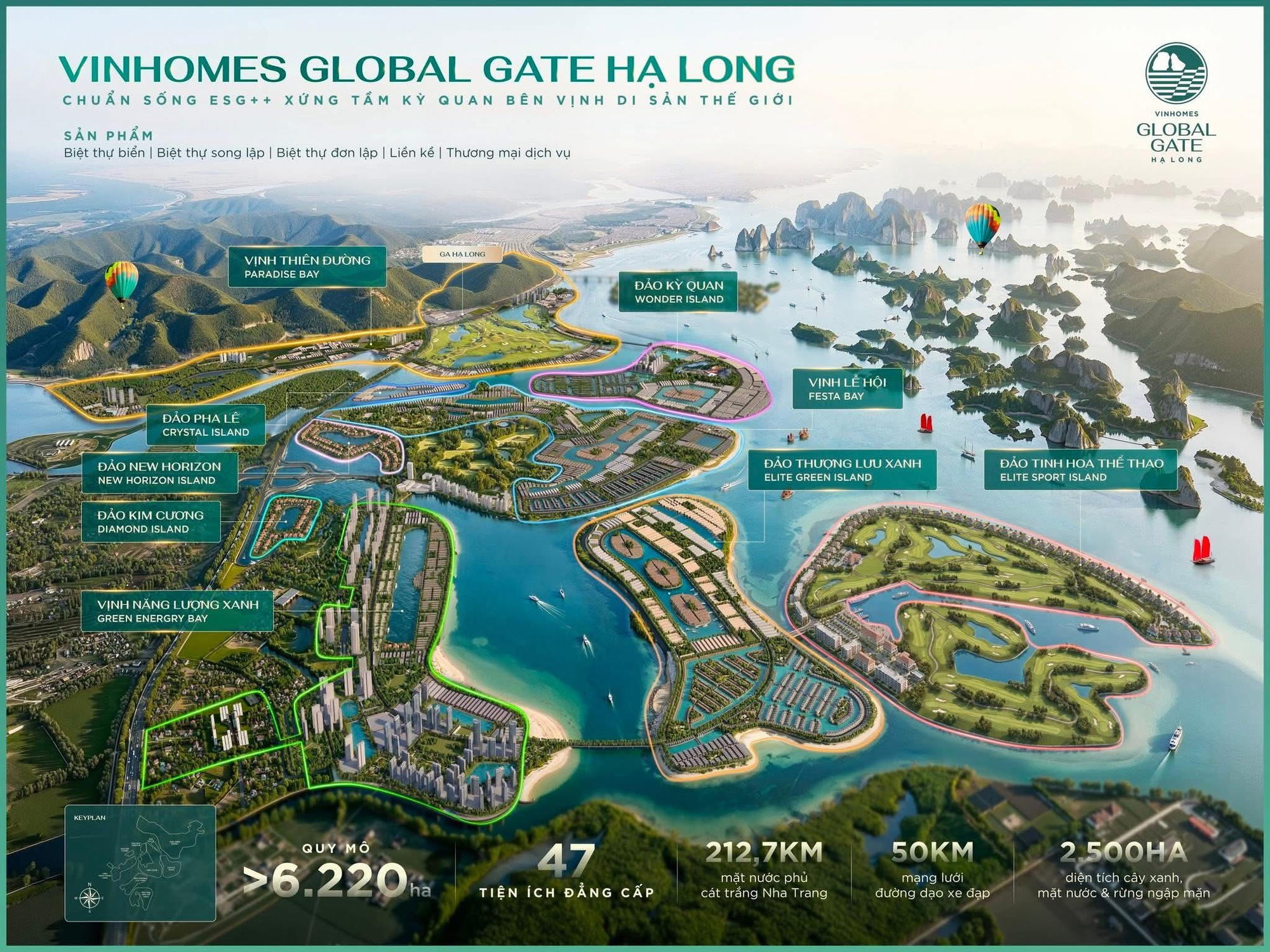 Tỷ phú Phạm Nhật Vượng đang xây “Đảo Tinh Hoa Thể Thao” rộng 900 ha, gần gấp đôi Dubai Sports City: Kỳ vọng đón Asian Tour, DP World Tour - Ảnh 3.