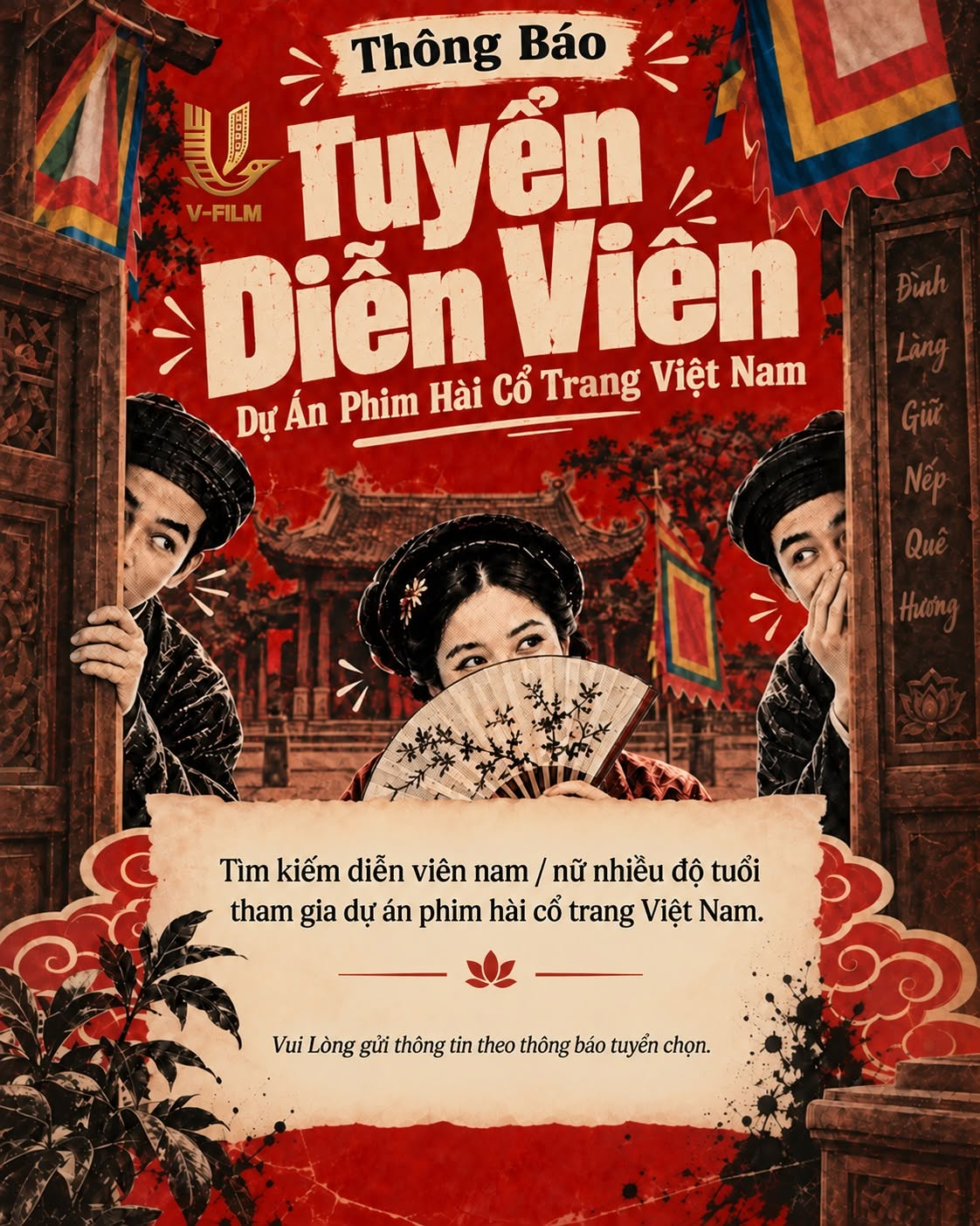 Tỷ phú Phạm Nhật Vượng "chiêu mộ" diễn viên làm phim hài cổ trang Việt Nam - Ảnh 1.