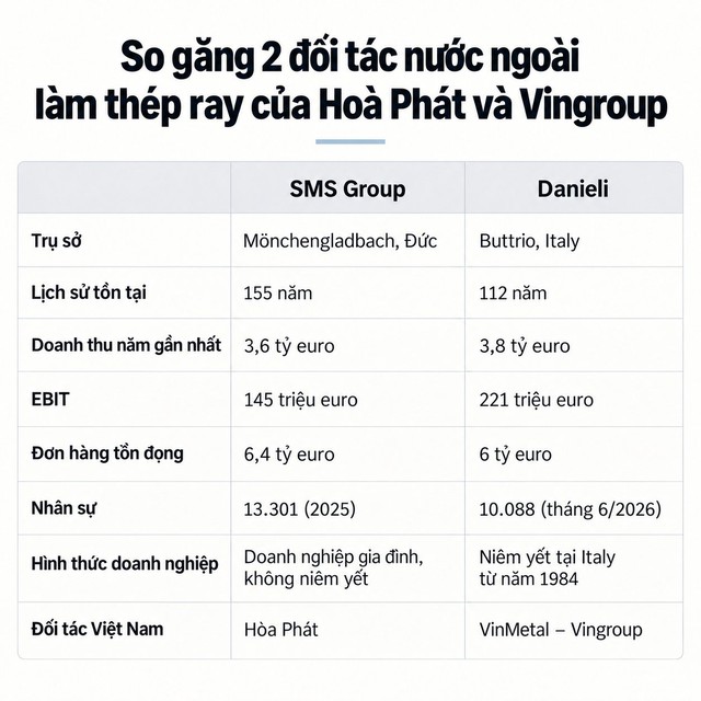 So găng 2 'chiến thần' châu Âu được tỷ phú Phạm Nhật Vượng và Trần Đình Long chọn bắt tay làm thép ray đường sắt ảnh 1