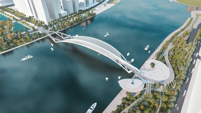 Siêu vòm thép nặng 3.400 tấn đã được lai dắt vượt biển thành công, cập bến trung tâm thành phố giàu nhất Việt Nam: Trải qua 2 ngày đi 124 km, sẵn sàng tạo nên khoảnh khắc đặc biệt vào ngày mai ảnh 6
