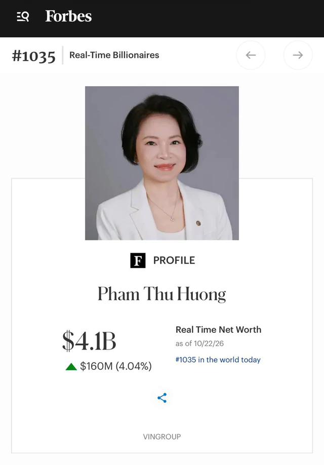 Một người phụ nữ kín tiếng vừa có thêm hơn 4.000 tỷ đồng trong 1 ngày - Ảnh 1.