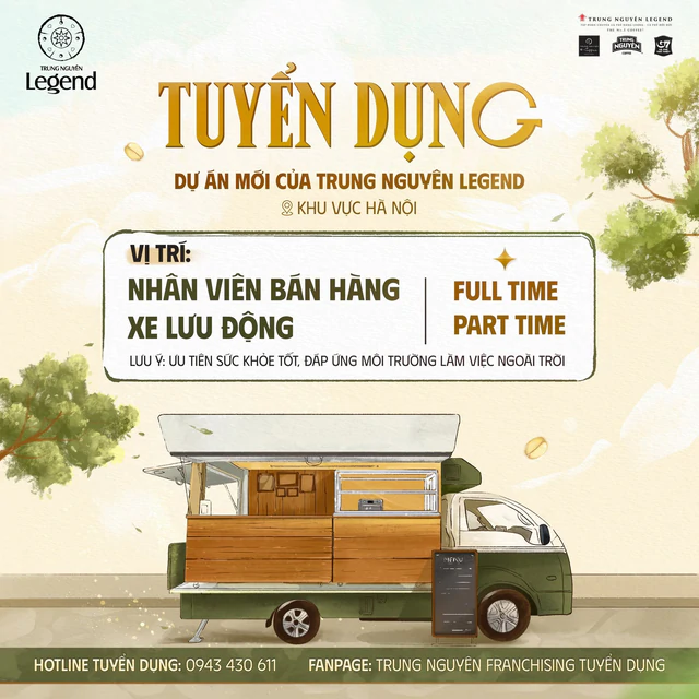 Ông Đặng Lê Nguyên Vũ đang tuyển người cùng đi bán cà phê vỉa hè: Lương 10 triệu/tháng, không cần kinh nghiệm - Ảnh 1.