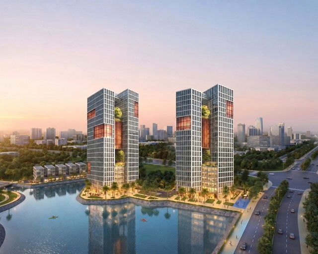 TC Group chính thức rót 120 triệu USD khởi công tổ hợp khách sạn, văn phòng 25 tầng tại cửa ngõ phía Bắc Hà Nội - Ảnh 2.