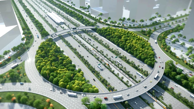 Sun Group đang làm tuyến đường rộng gấp 3 lần sân bay, kết nối trực tiếp Hà Nội với sân bay lớn nhất miền Bắc, vốn 83.000 tỷ đồng - Ảnh 1.
