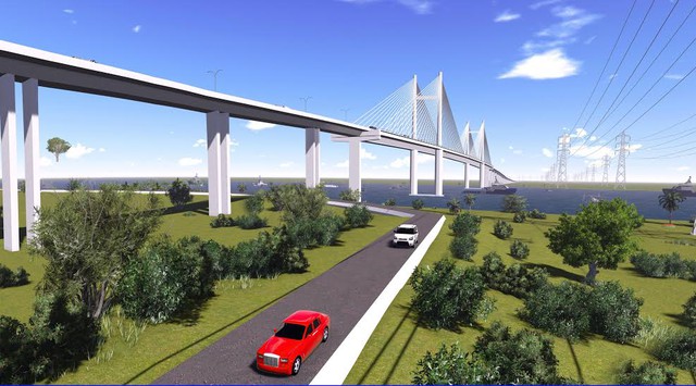 Ngày mai - 30/9, cầu dây văng 3.500 tỷ đồng chính thức thông xe: là 1 phần của tuyến cao tốc đắt bậc nhất Việt Nam, giúp tàu biển trọng tải hơn 30.000 tấn lưu thông ảnh 1